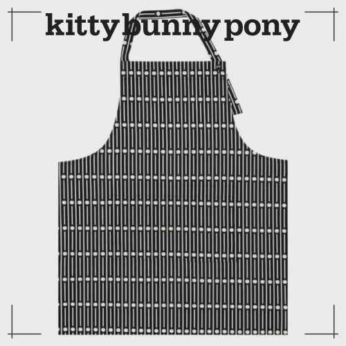kittybunnypony公式 エプロン ミラーリバース Black
