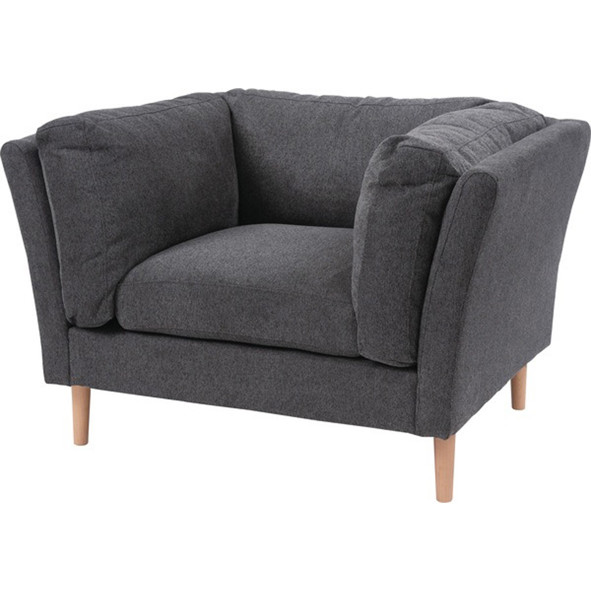 フォーク 1人掛 木フレーム Sバネ ウィービングベルト ポリエステル