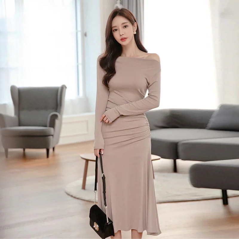 「LINGQIAO」【無.料】【新入荷·韓系·上品】【急速出荷！】イブニングドレス パーティードレス セクシー スリット ワンピース 二次会 結婚式 成人式 お呼ばれ 披露宴 62