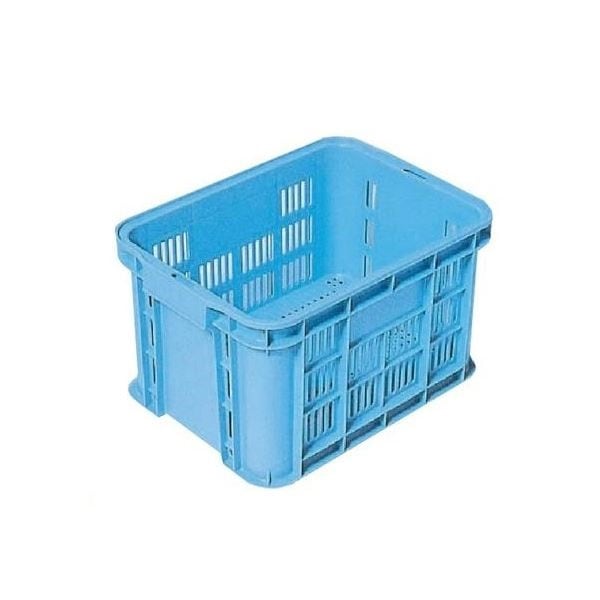 5個セット リステナー/網目コンテナボックス GB-13 ブラウン メッシュ構造 みかん 果物 野菜等収穫 保管 保存 物流