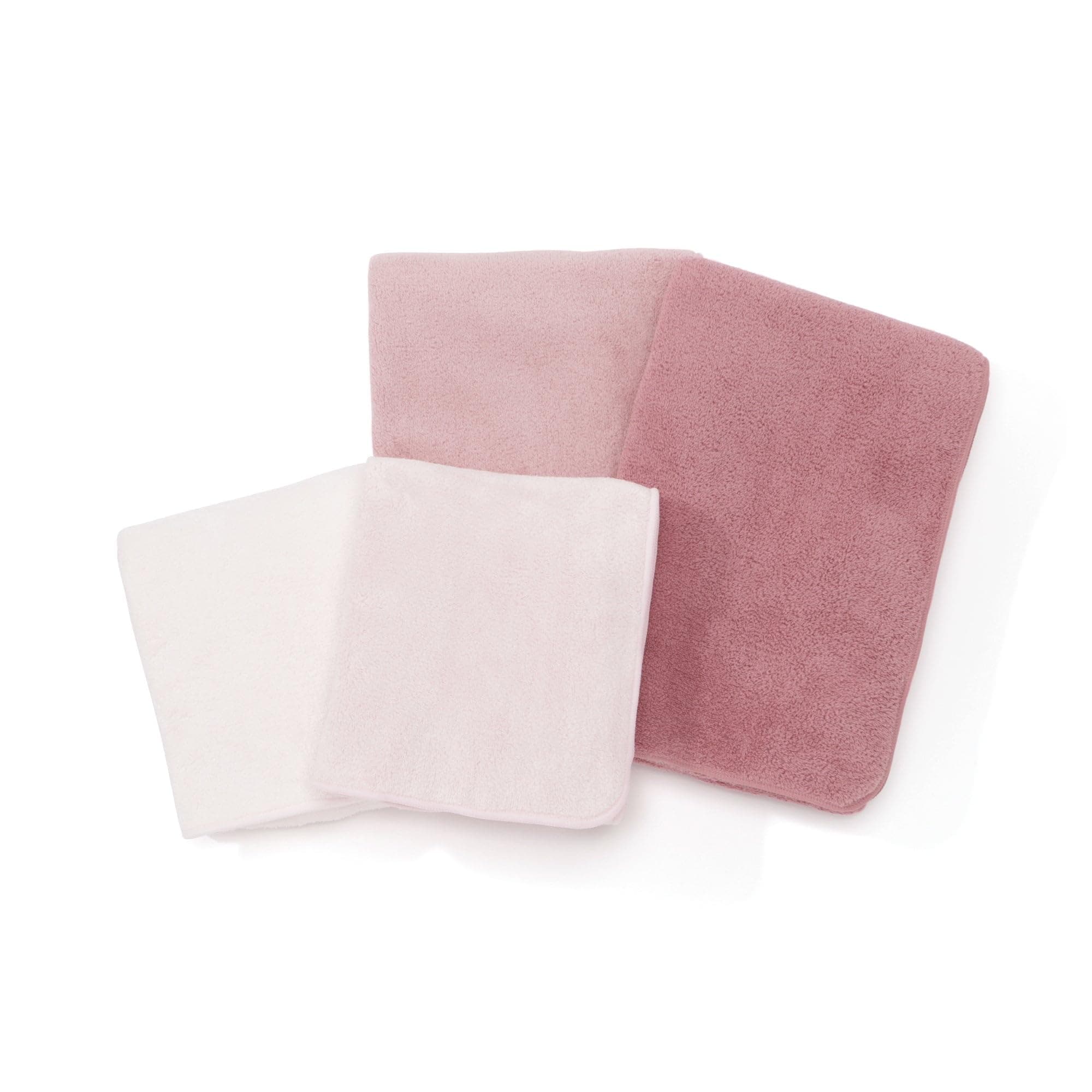 Francfranc フランフラン マイクロファイバー フェイス&スリムバスタオルセット ピンク
