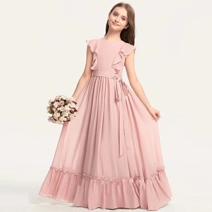 【簡単オーダーメイド】発表会ドレス キッズドレス こどもドレス 子供ドレス ジュニアドレス 女の子 ロングドレス ドレス 子供 結婚式 七五三 ドレス 子供 フォーマル 子供フォーマル コンクール ド 6,577円