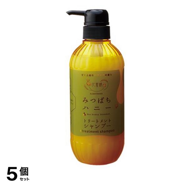 花蜜精 みつばちハニー トリートメントシャンプー 500mL 5個セット