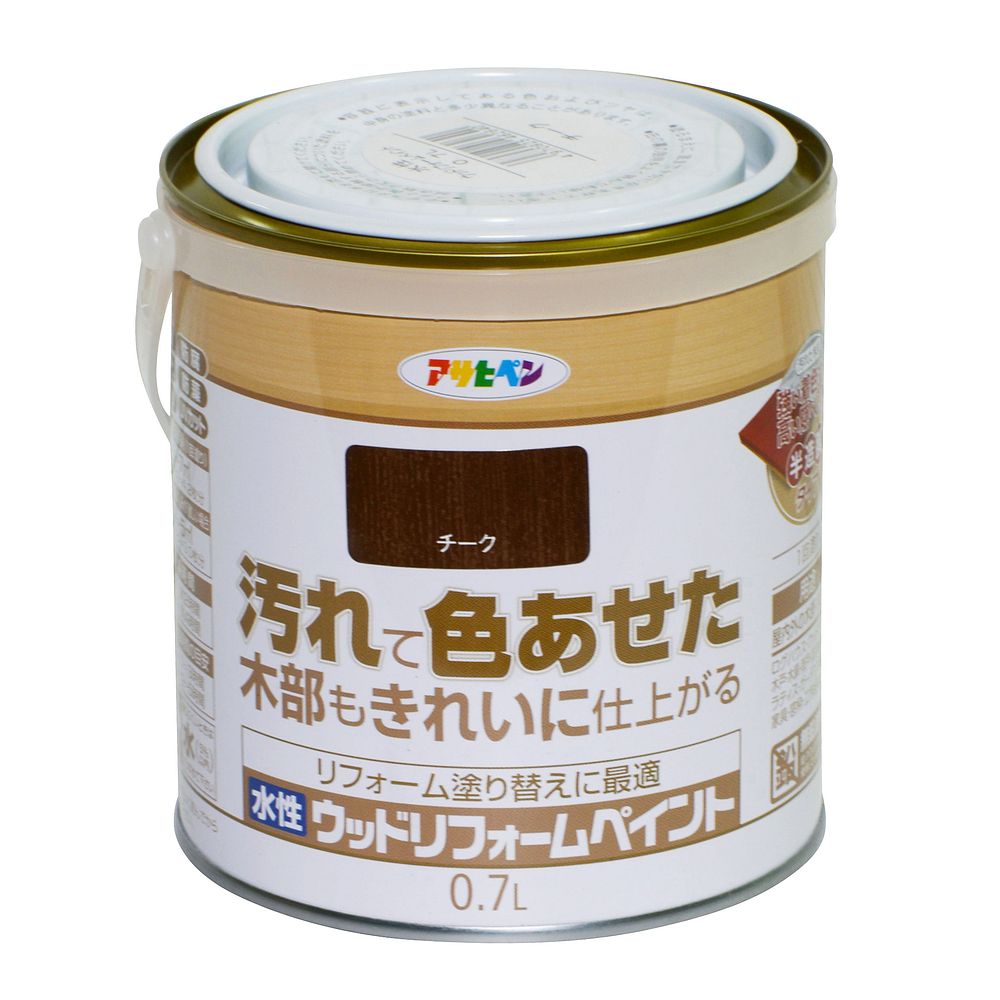 （まとめ買い）木部水性塗料 水性ウッドリフォームペイント 0.7L チーク [x3]