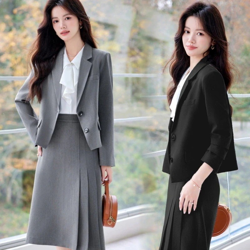 レディース 二点セット入園式 通勤 セットアップ 気質 スカート 長袖 スーツ OL 春 入学式 大きいサイズ フォーマル ビジネススーツ スーツ 卒園式ジャケット髙品質 7,743円