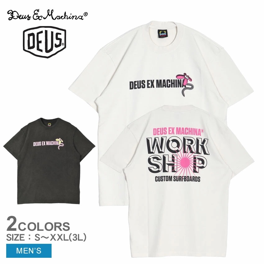 SURF SHOP S／S TEE DMS231183A メンズ Tシャツ ウェア ウエア トップス 半袖 スポーツ おしゃれ クルーネック ロゴ シンプル プリント