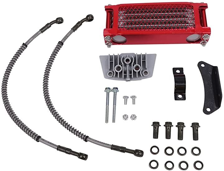 ホンダ 用 オイルクーラー キット 4段タイプ(レッド)