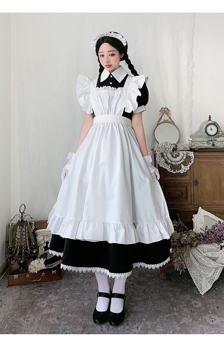 ハロウィンコスプレ ロリータ 新型メイド服 ハロウィン コスプレ コスプレ マルチスタイルセットロリータメイド可愛いワンピースのビッグサイズ 4,713円