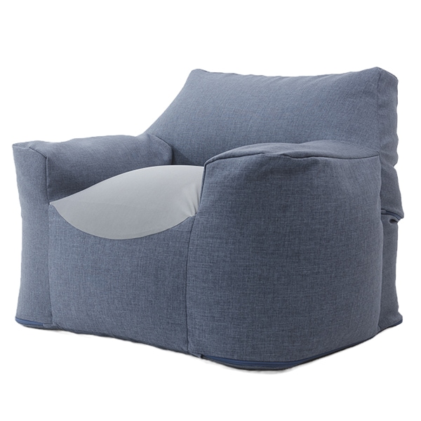 CELLUTANE A864a-626DBL ブルー 1人掛けビーズソファ スゴビーズ メーカー直送