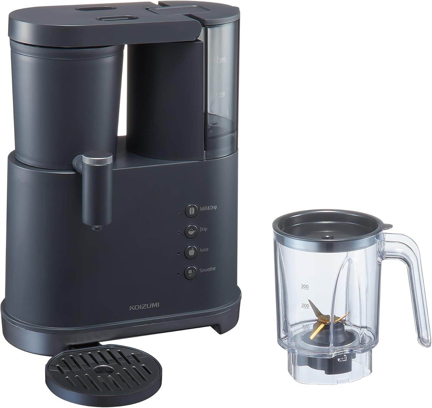 コイズミ コーヒーメーカー 2WAY コーヒー & ミキサー スムージー ブラック KKM-1002/K
