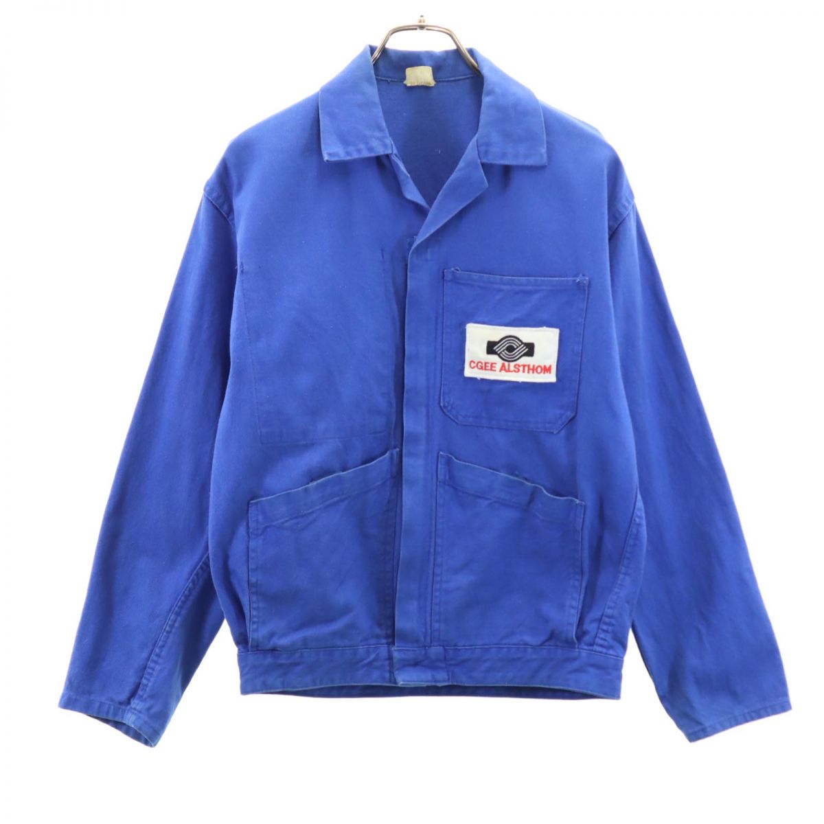 ユーロワーク 80s ヴィンテージ 長袖 ワークジャケット 42 ブルー EURO WORK メンズ 5,193円