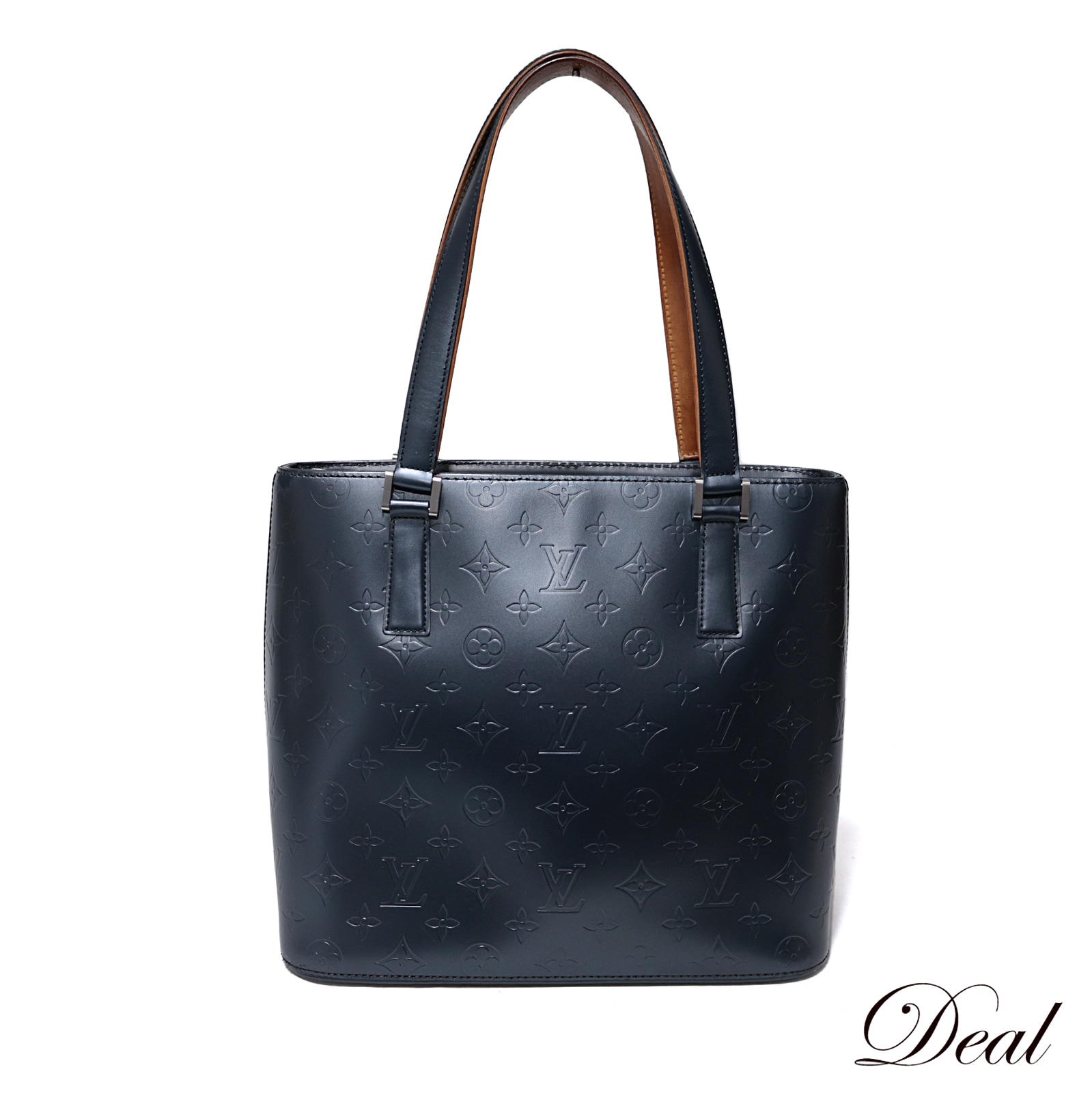 ルイ・ヴィトン ストックトン M55115 モノグラムマット ブルー ブルー レディース トートバッグLV