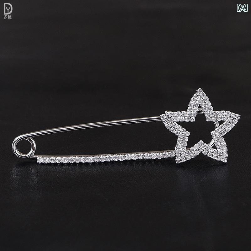 ブローチ おしゃれ 入学式 ハイエンド ウエスト 締める アーティファクト 五芒星 ブローチ セーター アクセサリー 調整 バックル 女性 露出 防止 ピン 固定 衣類 アクセサリー