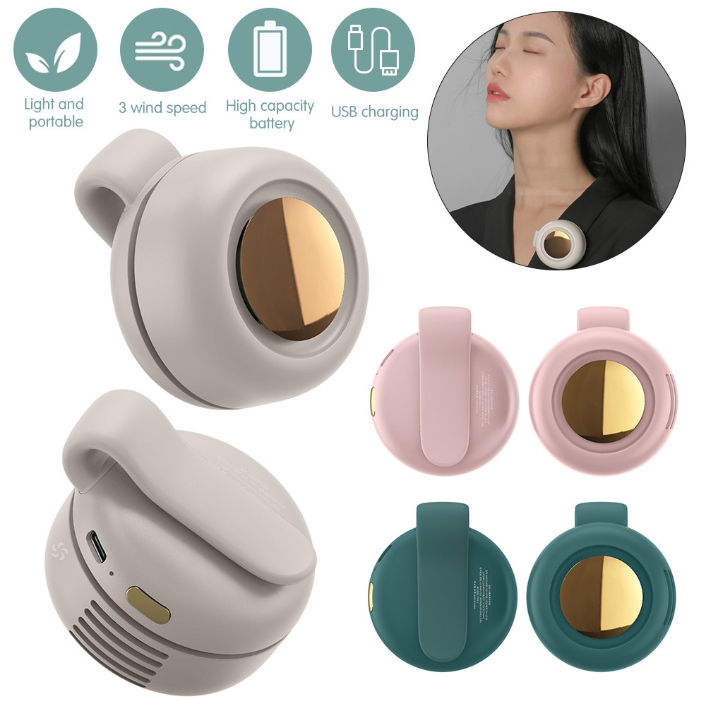 お得な5個セット即日発送 2022年最新型 扇風機 クリップ式 腰ベルト 首掛け扇風機 羽根なし 腰掛け 超小型 クリップ式 360度風向き調整 熱中症対策