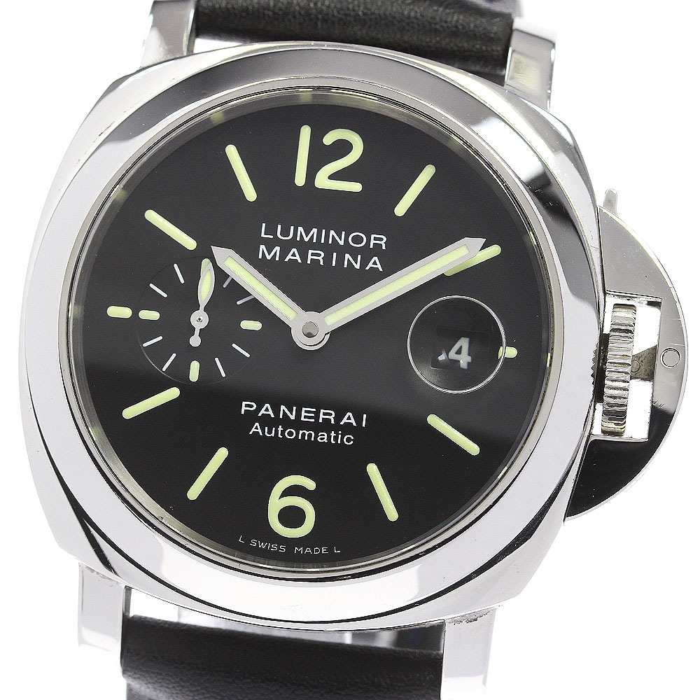 パネライ PANERAI PAM00104 ルミノールマリーナ スモールセコンド デイト 自動巻き メンズ _831839【中古】