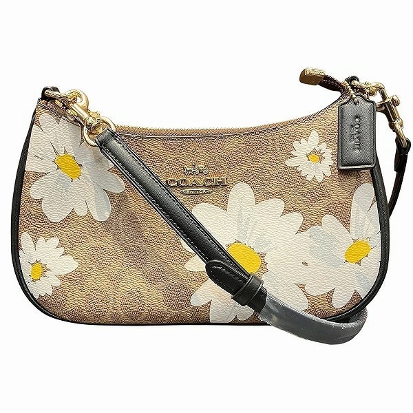コーチ フローラルプリント シグネチャー CZ586 バッグ ショルダーバッグ レディース【中古】