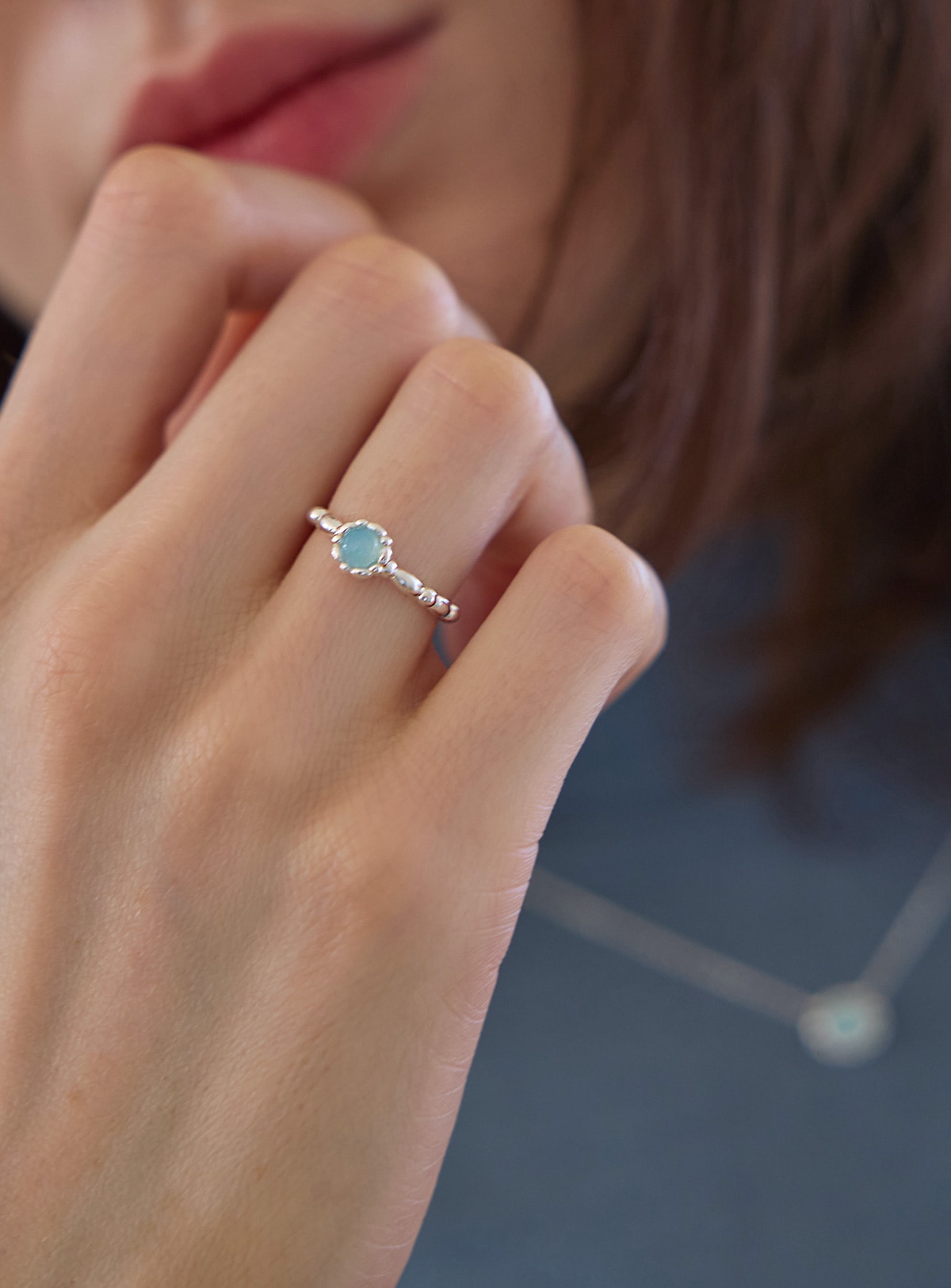 【メガ割 最大30％OFF】【925シルバー】ニュアジュ パステル オープンリング ～ トレンド感あふれる洗練デザイン