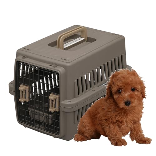 アイリスオーヤマ ペットキャリー 猫 キャリー 小型犬用 ブラウン 幅37.5×奥行53.5×高さ37cm