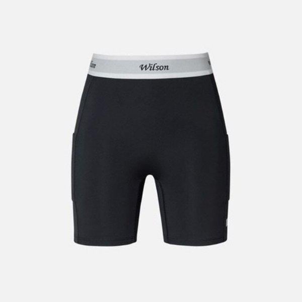 [] 女性ジャカードバンドハーフレギンスW241002TLS21BLK