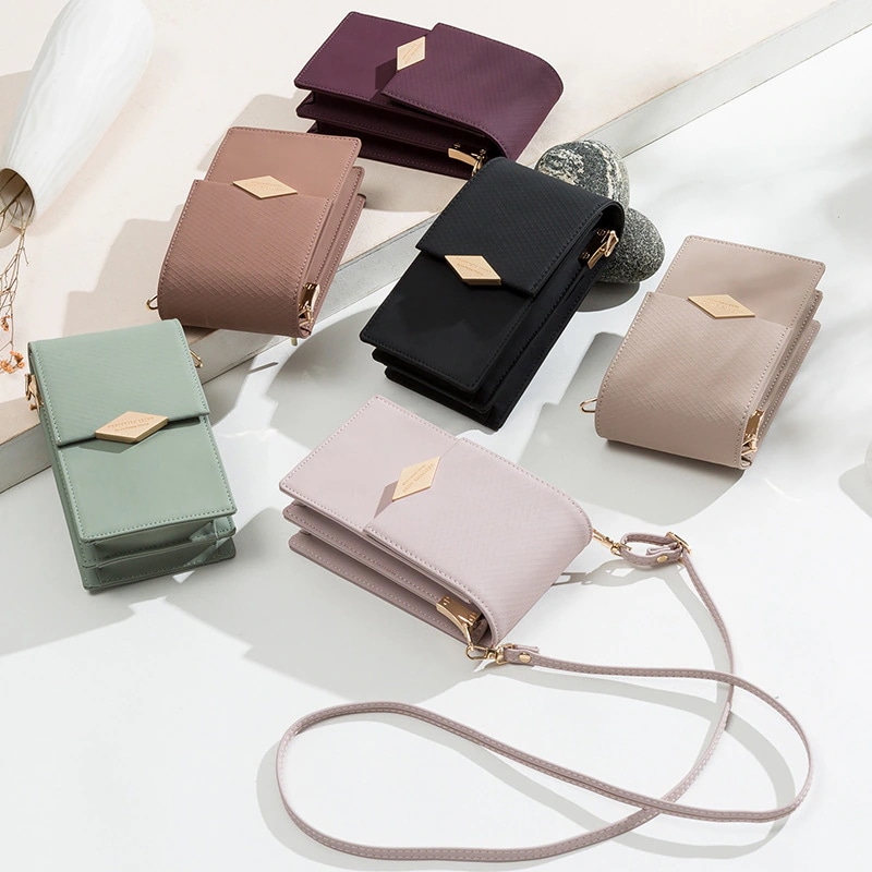 韓国ファッションスマホポーチミニショルダーバッグ斜めがけ小さいトートバックレディース財布大容量