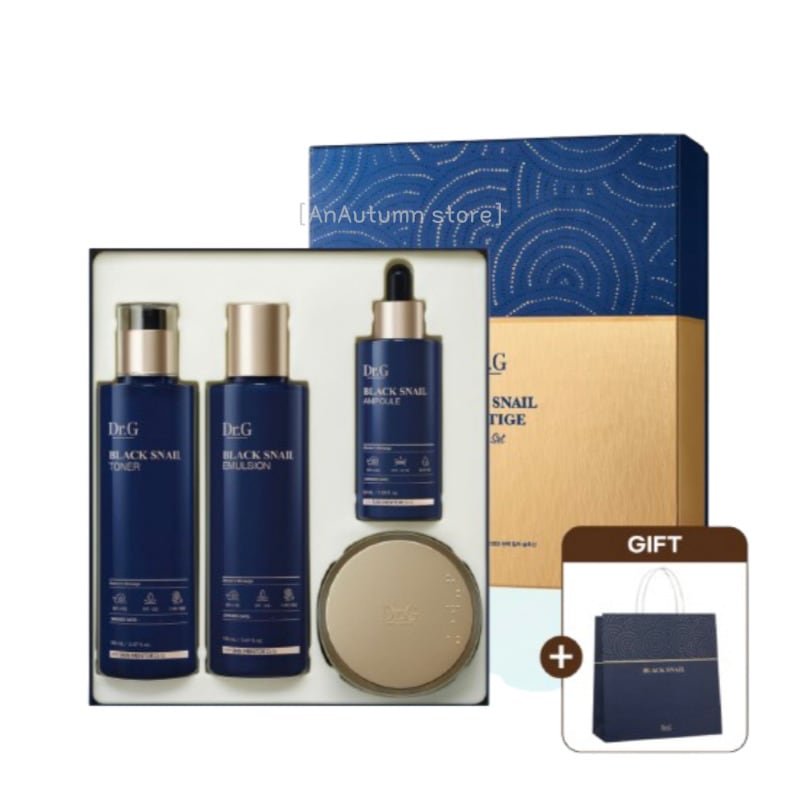 [正規品]ブラック スネイル 4種 プレステージ フルセット（トナー+エマルジョン+アンプル+クリーム）