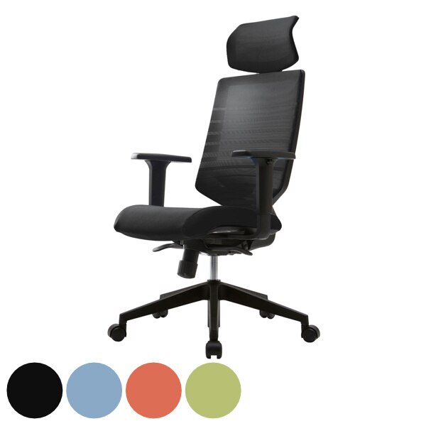 オフィスチェア 座面高43.8－50cm 高さ調整 キャスターチェア デスクチェア ヘッドレスト 法人限定