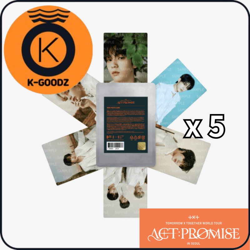 (現場購入) 5set TXT WORLD TOUR ACT : PROMISE IN SEOUL公式MD - MINI PHOTO CARD