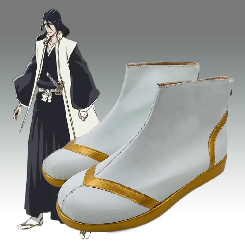 bleach 朽木白哉コス靴二次元アニメーション展示パフォーマンスシューズ