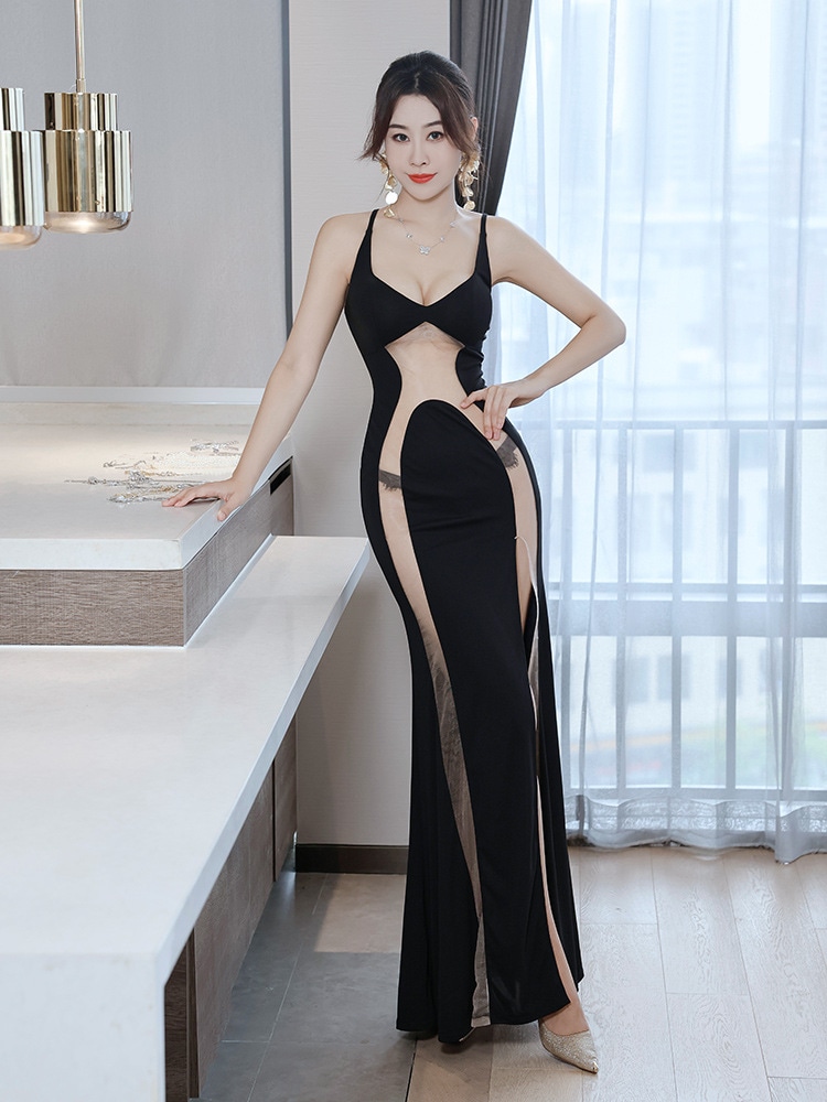 【急速出荷！】イブニングドレス パーティードレス セクシー スリット ワンピース 二次会 結婚式 成人式 お呼ばれ 披露宴 87