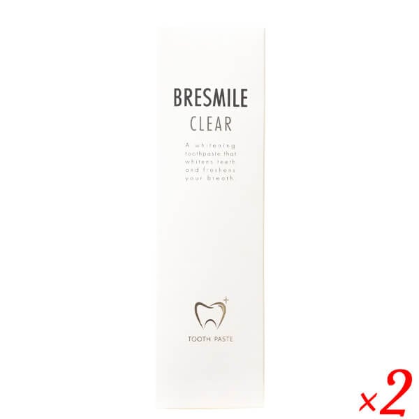 ブレスマイルクリア 60g ２本セット 医薬部外品 歯磨き粉 ホワイトニング 歯