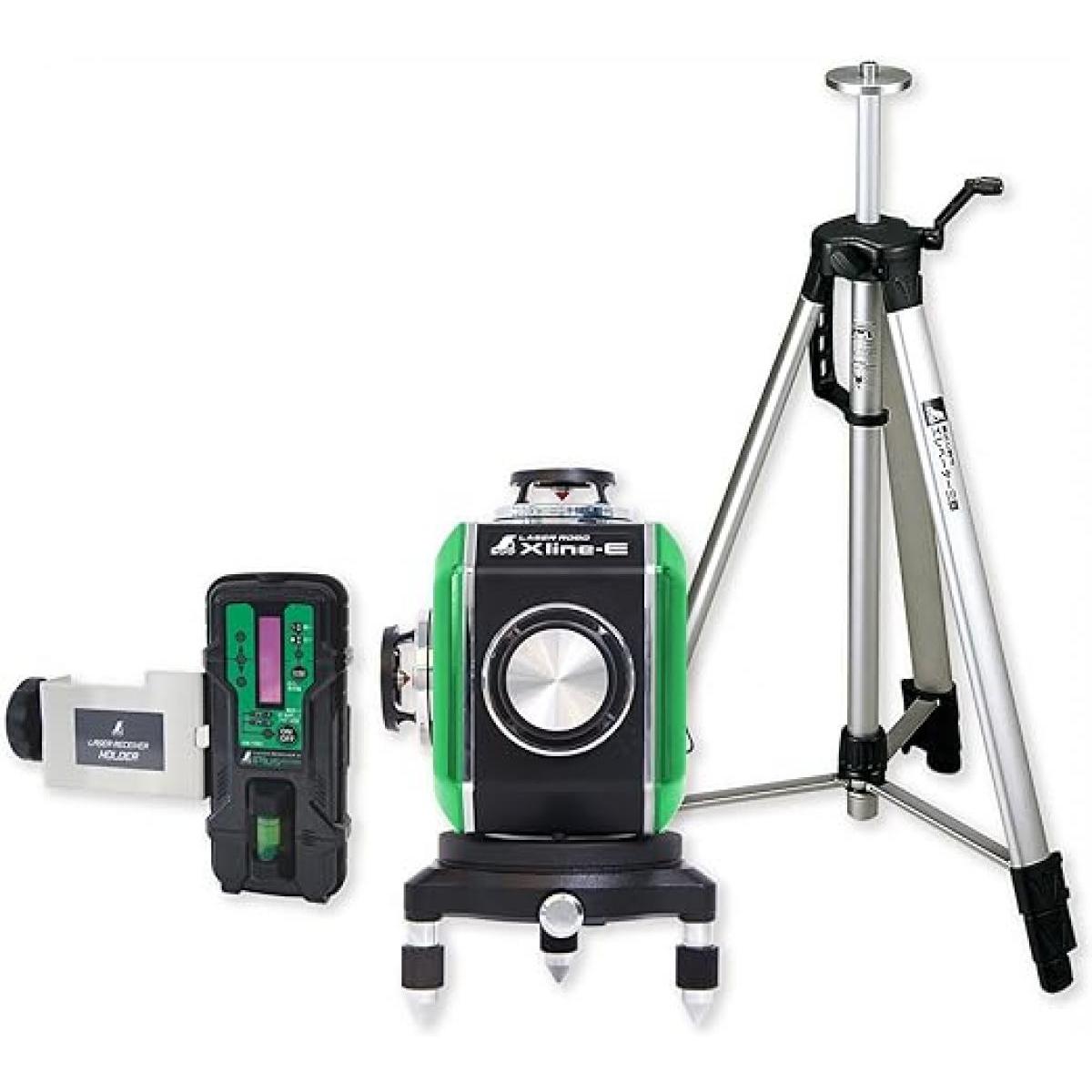 シンワ測定 レーザーロボ X line-E グリーン 受光器・三脚セット 71620