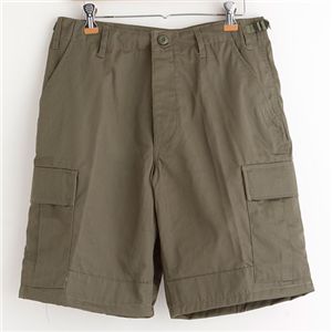 アメリカ軍 BDU カーゴ ショートパンツ XLサイズ リップストップ オリーブ レプリカ 米軍 ミリタリーパンツ 迷彩服