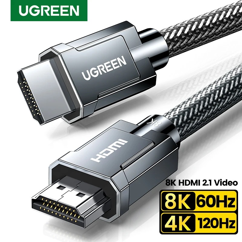 Ugreen 8K HDMI2.1ケーブル Xbox X PS5 Xiaomi Mi Box対応 8K/60Hz 4K/120Hz HDMI スプリッター 切替器 48Gbps HDR10+ ケーブル