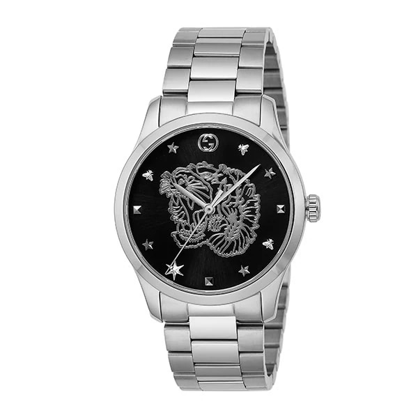 腕時計 メンズ レディース YA1264125 クォーツ ブラック シルバー