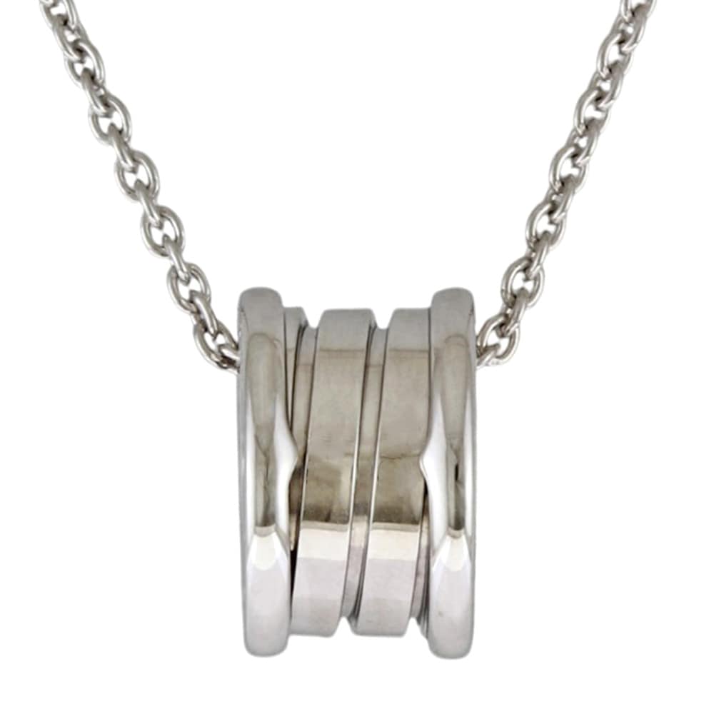 ブルガリ B-zero ネックレス 18金 K18ホワイトゴールド BVLGARI 中古 美品