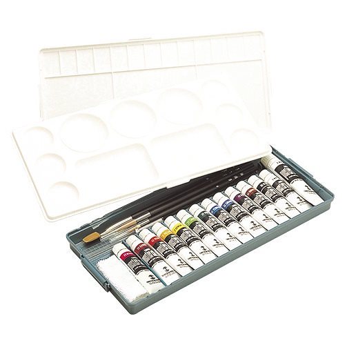 （まとめ買い）ターナー色彩 ポスターカラーセット パレット/筆付き プライムセット14B [x3]