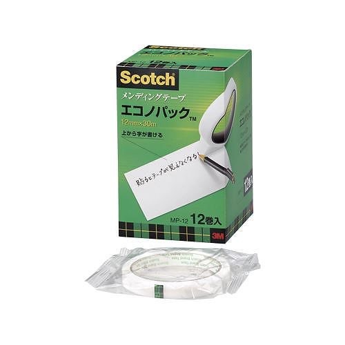 （まとめ買い）メンディングテープエコノパック 12巻入 MP-12 00019079 [x3]
