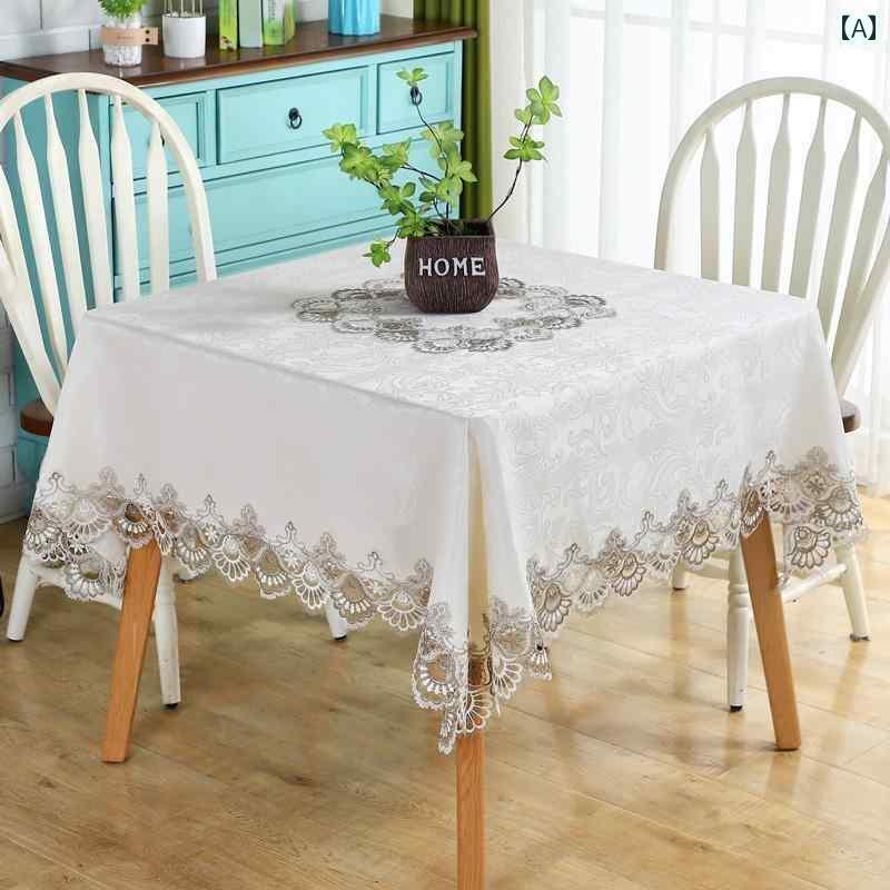 テーブルクロス 正方形 布 麻雀 北欧 食卓 モダン シンプル 通気性 汚れ キズ防止 長方形 四角 レース 花柄 チェック ドット 白 ベージュ グレー