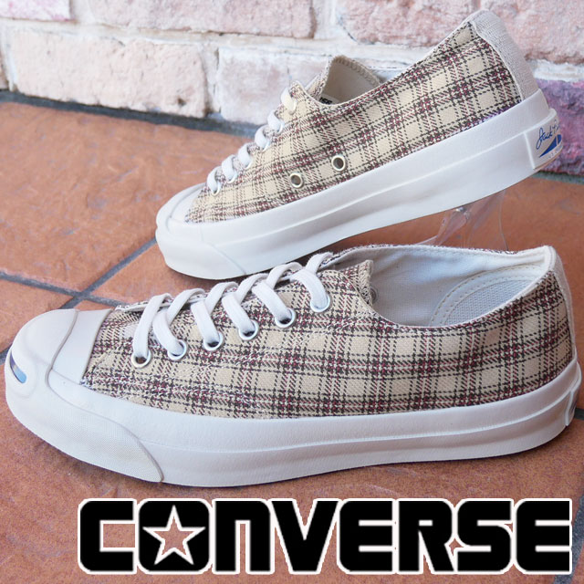 コンバース メンズ レディース スニーカー ジャックパーセル US チェック ローカット カジュアルシューズ キャンバススニーカー 3330106 ベージュ 靴 7,406円