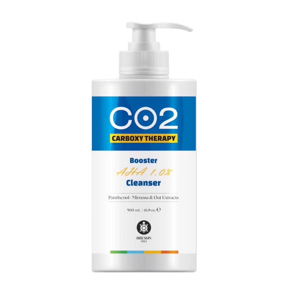 AHAブーストクレンザー500ml 業務用　リベスキン　CO2　ブースター　アハ　1％　クレンザー　フェイスクレンザー　co2　ジェルタイプの洗顔料　カーボキシーの効果を最大限に高める