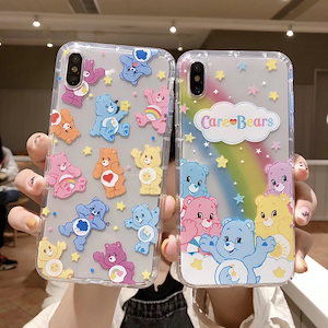 Care Bears韓国ケアベア透明かわいい携帯ケースiphone11ケースiPhoneXS Max