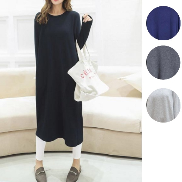 スカート ワンピース トレーナー 部屋着 ロング 長袖 Vネック Uネック ストレート 綿 ポリエステル かわいい シンプル カジュアル 大人 こなれ感 無地 春 秋 冬 レディース ママ お泊まり