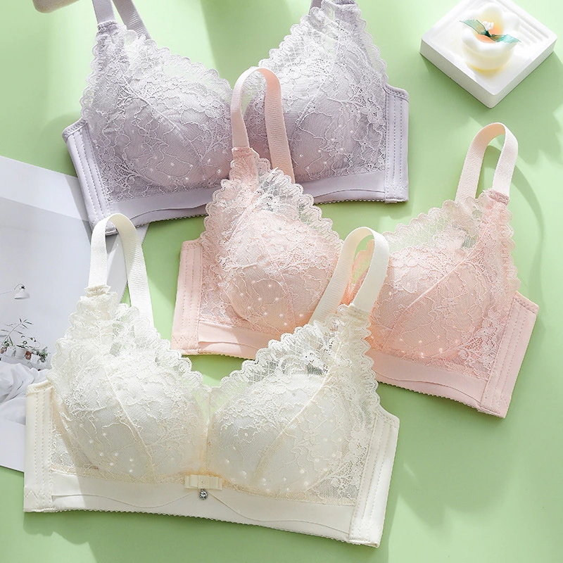 10個セット 大胸顕小BC通カップ無スチールリング収納副乳ブラ通気性超薄型カップ下着