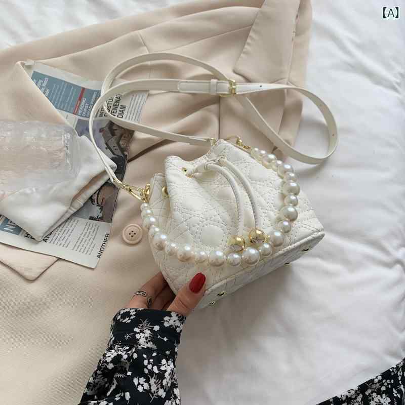 レディース バッグ 普段使い 秋 軽量 涼しい 涼しい 白 小さめ バケット スカート クロス ボディバッグ