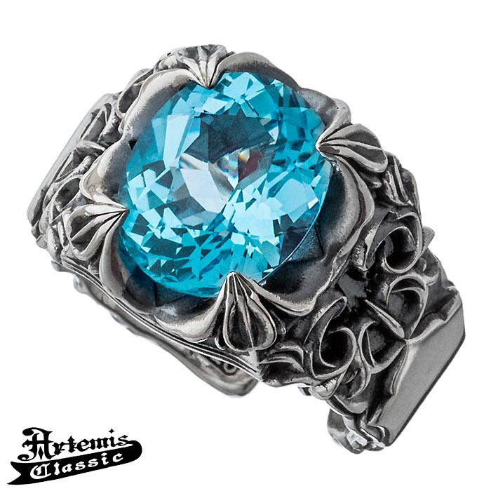 アルテミスクラシック Artemis Classic ポセイドン シルバー リング 指輪 ブルートパーズ 1319号 ACR0292