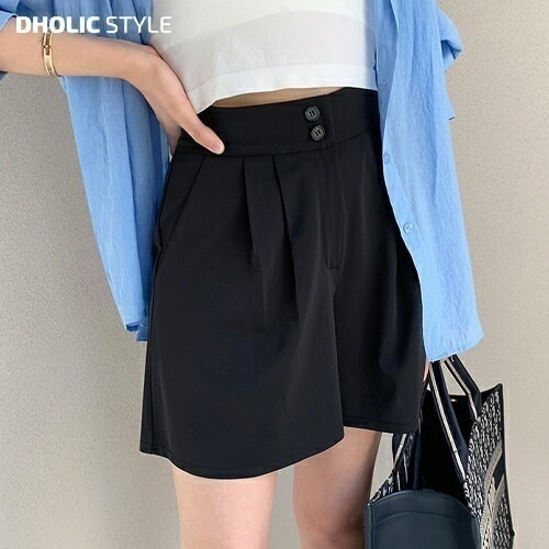 クールツータックショートキュロットパンツ・p671408