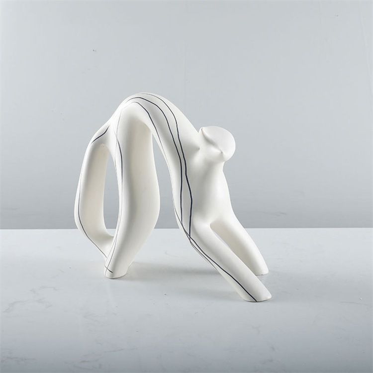 INSスタイル レジン製 猫の置物 手作りアートフィギュア リビングルーム/デスク用 インテリア雑貨 和モダン風デコレーション