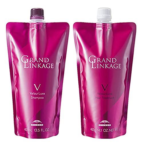グランドリンケージヴェロアリュクスシャンプーV400mlレフィル　ヘアトリートメントV400ℊレフィル　セット　しっとりとした質感に
