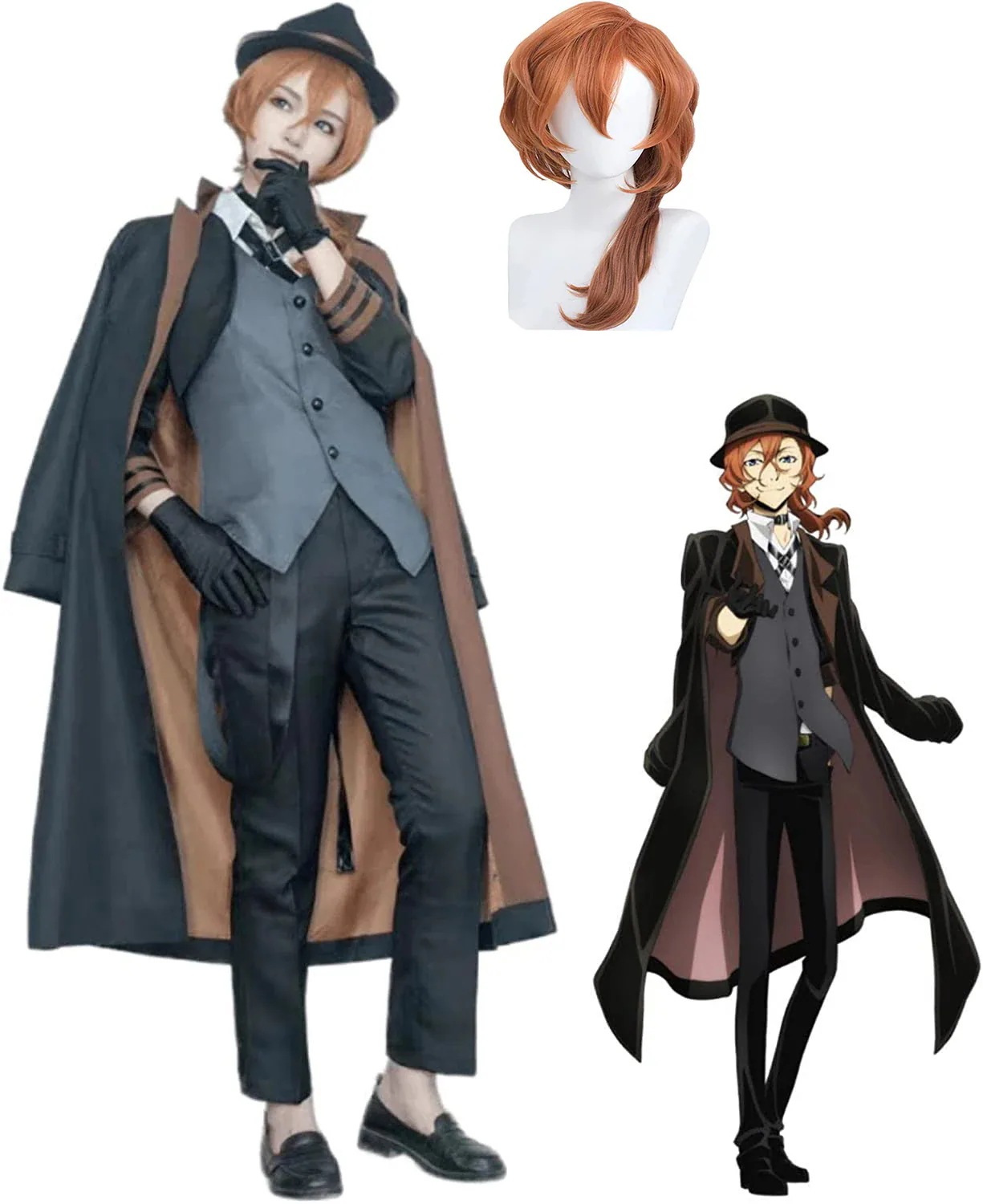 文豪ストレイドッグス 文スト コスプレ衣装　ゴーゴリ シグマ 福沢諭吉 江戸川乱歩 泉鏡花 太宰治 条野採菊 尾崎红叶 与謝野晶子 中島 敦 中原 中也 芥川龍之介 コスプレ衣装　コスチューム