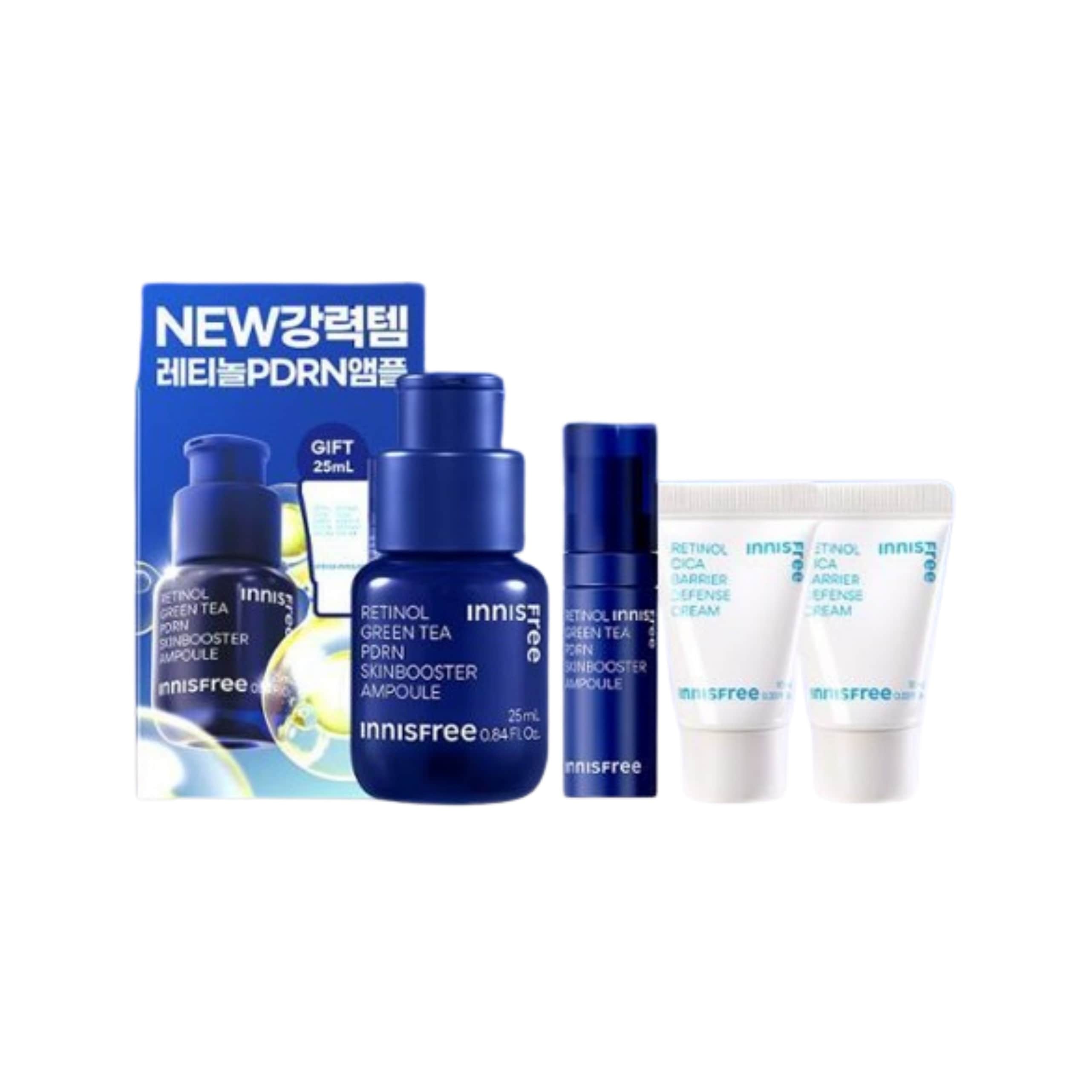 [24SS/New] レチノール グリーンティー PDRN スキンブースター アンプル 25ml(+PDRN アンプル 5ml+レチノール シカクリーム 20ml)